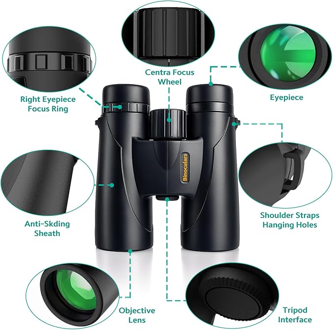 Binoculars for Adults High Powered – 12X42 HD Compact Binoculars for Bird - Image 2