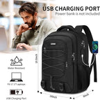 Black Backpack for Men Women, Backpack for School, School Backpacks for Boys - Image 4
