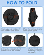 BROTOU Foldable Bucket Hats for Women/Men, UPF 50+ Wide Brim Sun Hat, - Image 7