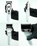 Supreme Trimmer Darkstar 72 Clipper with Magnetic Vector Motor | 180 Min Run Time, 9000 RPM Barber Hair Clipper | Low Noise, Professional Clipper DLC Blades | STC72