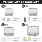 BAGAIL 9 Set Packing Cubes Luggage Packing Organizers - Image 2