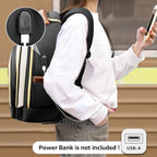 Small Rolling Backpack for Women, Lightweight Travel Backpack - Image 9