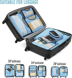 Veken 8 Set Packing Cubes for Travel Essentials, Suitcase Organizer Bags in 4 - Image 6