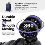 AnyZip Suitcase Hardside PC ABS Lightweight USB Luggage - Image 4
