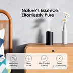 Airversa Waterless Diffuser for Essential Oil, Car Diffsuer, Battery Operated Nebulizer, 0.7 Fl Oz/ 20mL, Mini Scent Air Machine, 3 Timers & 3 Mist Levels for Home, Room, Office - AN6 Light Steel Blue