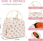 Bluboon Lunch Box for Women men Insulated Cute Corduroy Lunch bag, Reusable - Image 2