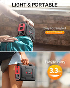 Apowking 146Wh Portable Power Station Bank 200W Peak Solar Powered Power Bank - Image 6