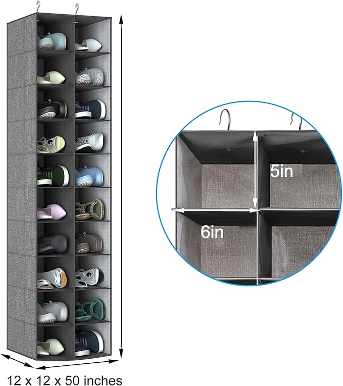 coastal rose Hanging Shoe Organizer - Image 4