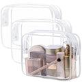 PACKISM TSA Approved Toiletry Bag, 3 Pack Clear Makeup Bag, Travel Makeup by Packism