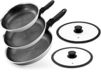 ROYDX Hybrid Nonstick 7-Piece Fry Pan Set, 10 and 12-Inch Frying Pans by RDROYDX