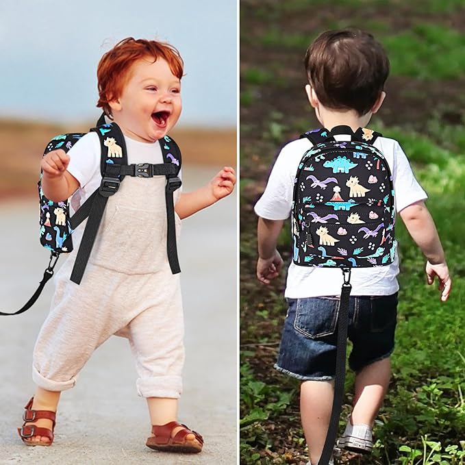 Accmor Toddler Backpack with Leash, Cute Dinosaur Kids Backpack + Anti Lost - Image 6
