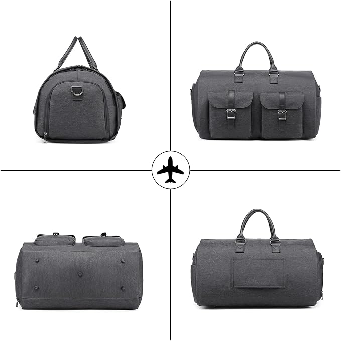 seyfocnia Convertible Travel Garment Bag, Carry on Garment Duffel Bag - Image 5