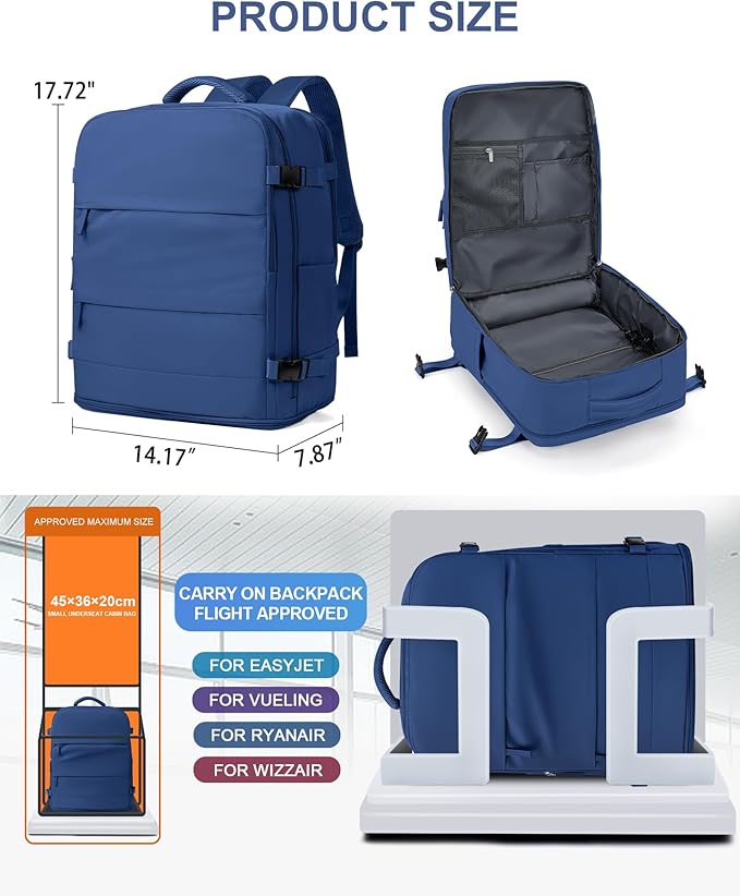 coowoz Travel Backpack for Women Man Carry On Backpack Mochila de Viaje - Image 5