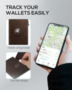 Mens Wallet with AirTag Holder: Smart Wallet Compatible with Apple AirTag - Image 5