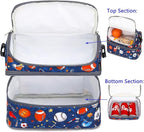 FlowFly Double Decker Cooler Insulated Lunch Bag Large Tote - Image 4