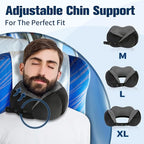 Neck Pillow for Traveling, Travel Pillows for Airplanes, 100% Pure Memory Foam - Image 2