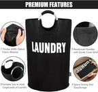 DOKEHOM 160L XX-Large Laundry Basket, Collapsible Laundry Bag, Foldable Laundry - Image 7