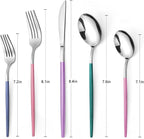 Mirror Silver multicolor Silverware Set, 20-Piece Stainless Steel Flatware Set - Image 2