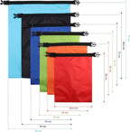 Shappy Waterproof Dry Bag Set 6 Sizes Lightweight Sacks and Long Adjustable - Image 3
