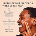 Skinuva® Scar (1.7 oz) & Bruise (14 capsules) - Advanced Silicone Cream Formulated with Growth Factors & Homeopathic Bruise Remedy Formulated with Arnica, Bromelain & Zinc