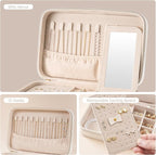 Lolalet Travel Jewelry Case for Women, Travel Jewelry Organizer Box - Image 5