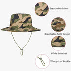 Sun Hats for Men Women Boonie Hat Foldable Fishing Hat UPF 50+ Bucket Hat for - Image 3