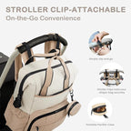 VONAL Diaper Bag Backpack, Lightweight Baby Diaper Bags, Travel Large Diaper Bag - Image 7