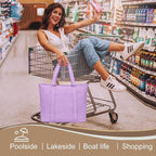 LEDAOU Beach Bags for Women, Beach Bags Waterproof Sandproof, Packable Beach - Image 2