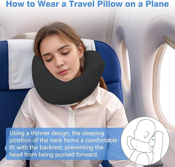 Travel Neck Pillow, Advanced Neck Support - Image 3