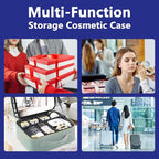 Travel Makeup Bag for Makeup Artists Large Makeup Case, - Image 5