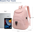 Boavan Laptop Backpack for women, 15.6 inch Laptop Bag - Image 3