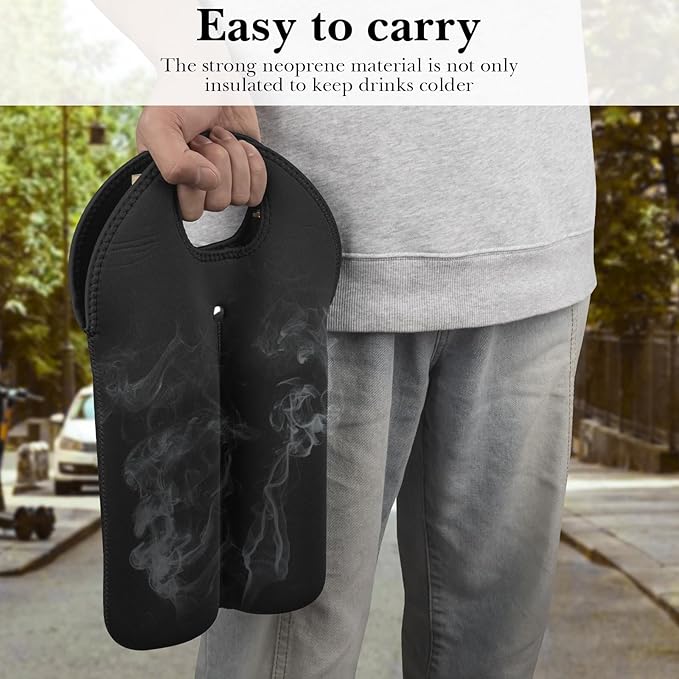 Linkidea Wine Travel Carrier & Cooler Bag, Wine Carrying Tote Picnic Cooler - Image 4