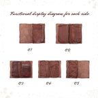 Genuine Leather Nomad Organizer Travel Wallet | Women's Wallet Clutch Passport - Image 5