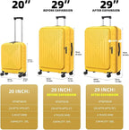 29 Inch Luggage with Expansion & Side Opening Design, 50 * 31*76cm, 117L~133L - Image 5