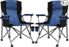 Camping Chair for Adults Heavy Duty Outdoor Patio Lawn Chairs Portable Support by SWALLOW+BRAND