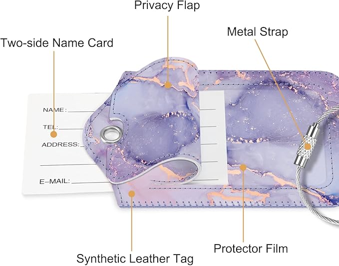 Fintie Luggage Tags, Privacy Cover ID Label - Image 4