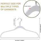 Quality Hangers 50 Pack Non-Velvet Plastic Hangers - Image 4