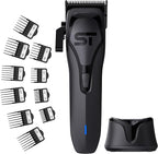 Supreme Trimmer Darkstar 72 Clipper with Magnetic Vector Motor | 180 Min Run Time, 9000 RPM Barber Hair Clipper | Low Noise, Professional Clipper DLC Blades | STC72