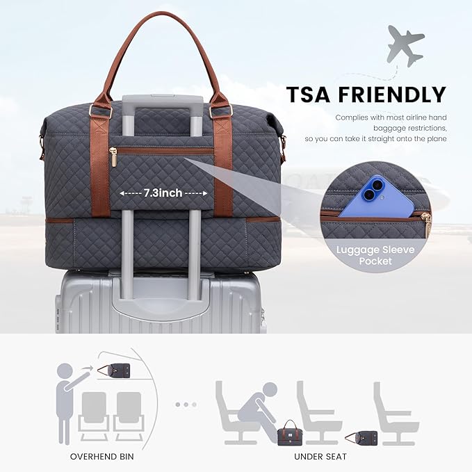 LOVEVOOK Travel Duffle Bag, Weekender Bags - Image 4