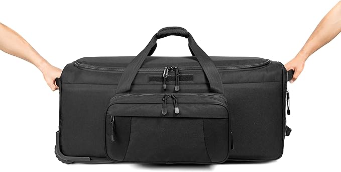 Mountain Land 120L Tactical Duffle Bag Rolling Duffle Bag - Image 3