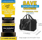 For Spirit Airlines Personal Item Bag 18x14x8 in Underseat Carry-on Luggage - Image 3