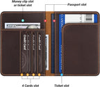 BIAOTIE Premium Leather Passport Holder Covers, Rfid Travel Wallet Passport - Image 3