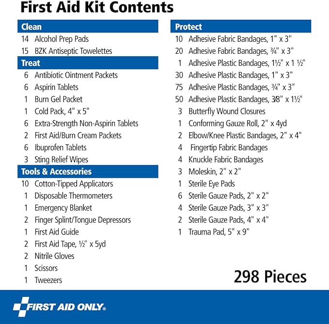 First Aid Only 299 Piece All-Purpose Emergency First Aid Kit - Image 3