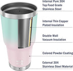 WETOWETO 30oz Tumbler, Stainless Steel Vacuum Insulated Water Coffee Tumbler Cup - Image 5