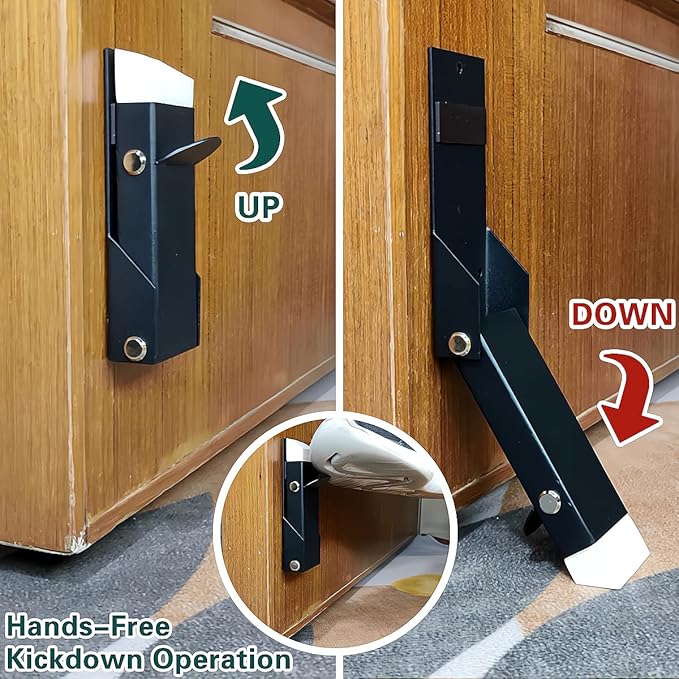 Door Stoppers 2 Pack, Self Adhesive Door Holder, No Drilling Door Stopper - Image 2