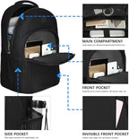 LARIPOP Extra Large Backpack, 17.3 Inch Business Laptop backpack - Image 3
