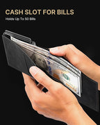 typecase Mens Wallet Card Holder: Pop Up Aluminum Case, Carbon Fiber Leather - Image 5