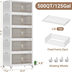 BROVIEW 500Qt Stackable Storage Bins - Image 2