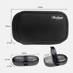 Serfeymi Weekly Travel Pill Organizer 2 Times A Day AM PM Upgraded Black Pill - Image 2