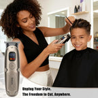 Multifunctional Hair Clipper with LED Screen, Cordless Rechargeable Beard Trimmer, Body Groomer with 10 Accessories for Men Women Home Travel Use